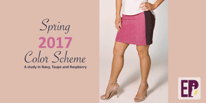 A study in Navy, Taupe and Raspberry: Spring 2017