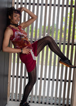Load image into Gallery viewer, Mad Mir Crop Shelf-bra Tank, red motif
