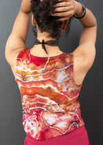 Load image into Gallery viewer, Mad Mir Crop Shelf-bra Tank, red motif
